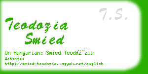 teodozia smied business card